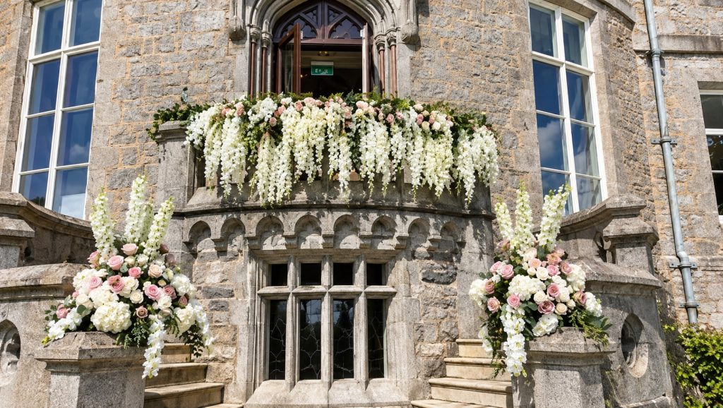 Markree Castle Wedding Balcony