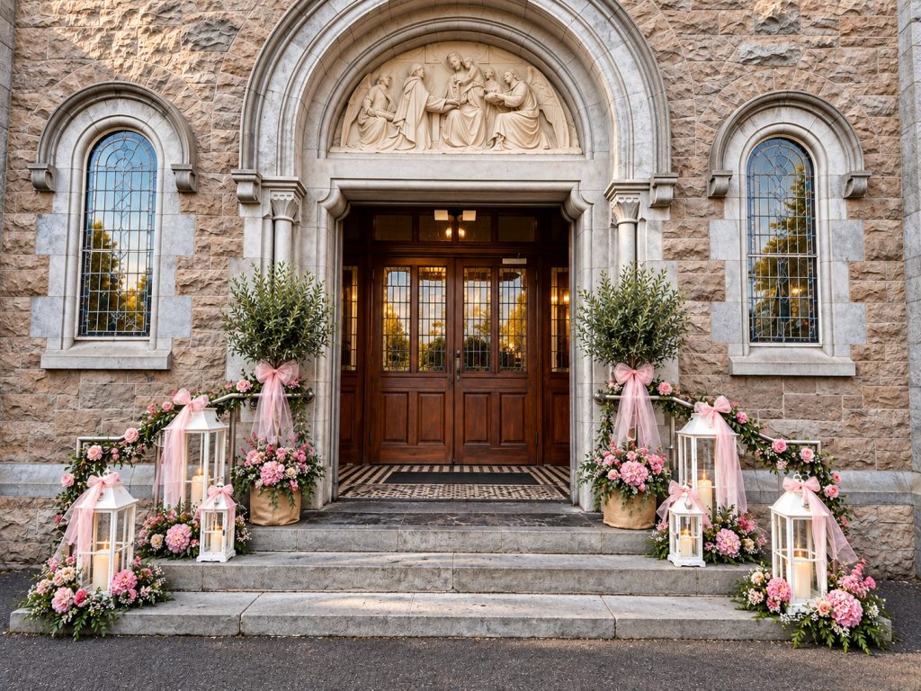 Olive Tree Blush Pink Wedding Design